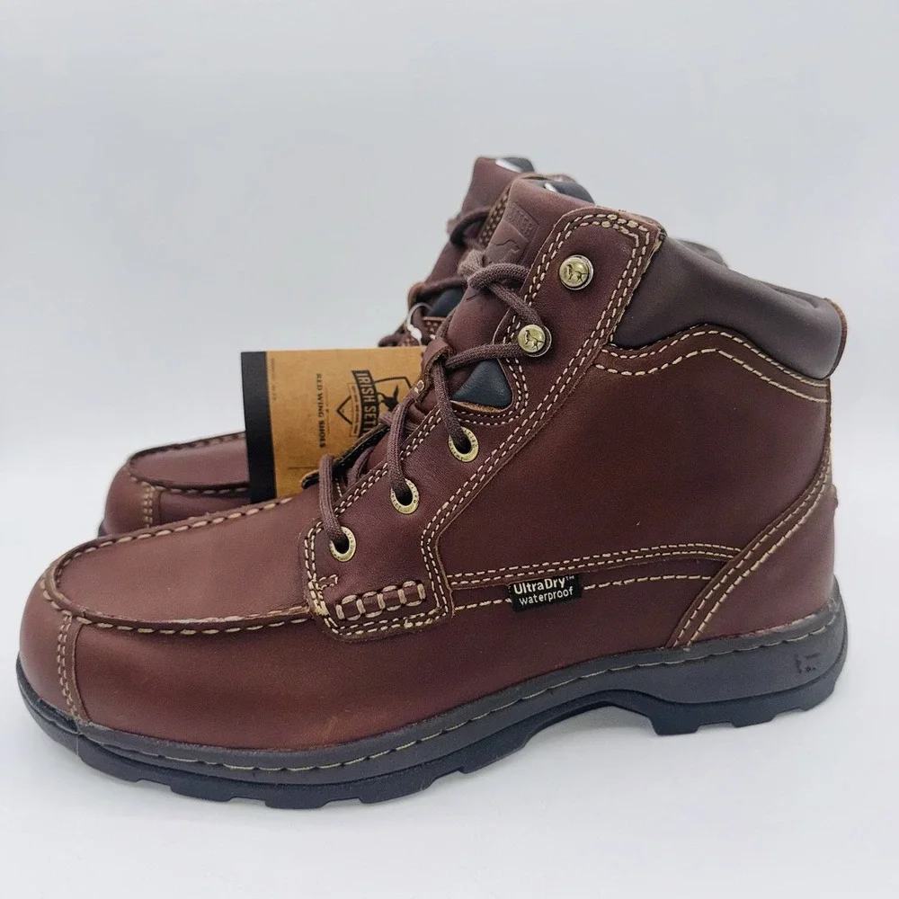 Irish Setter Soft Paw Boots Men's Size 9 D Brown Leather Chukka Bootie
